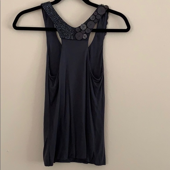 Beaded ‘S Max Mara Tank Top - Pre-owned, S, Grey - Picture 6 of 10